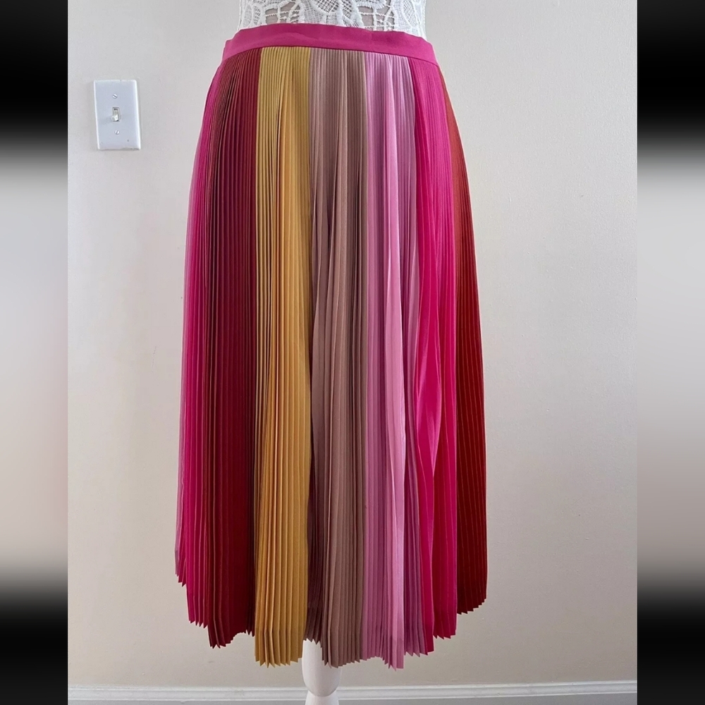 New J Crew Women's Ombre Pleated Skirt size 8